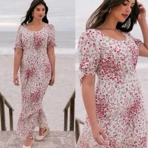 Gal Meets Glam Brigitte floral dress HEMMED